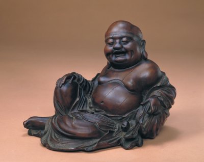 图片[1]-Maitreya Buddha carved in red sandalwood-China Archive